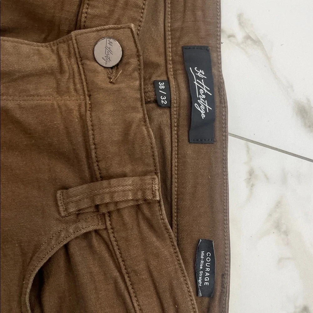 Heritage Men's Dark Brown Slim Jeans